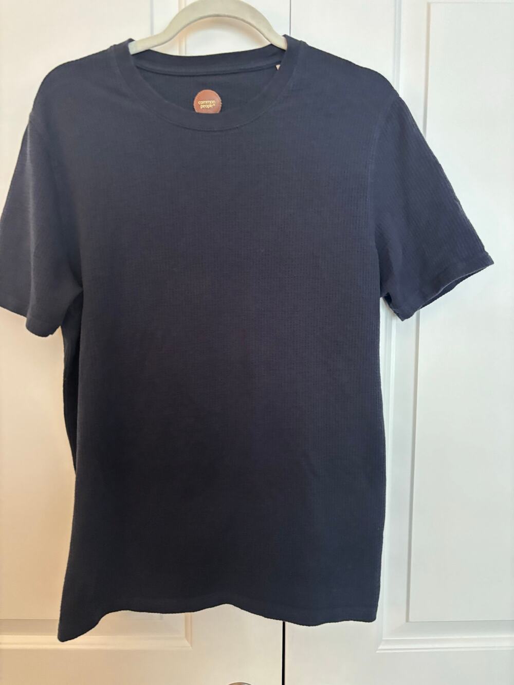Common People textured men’s large navy shirt